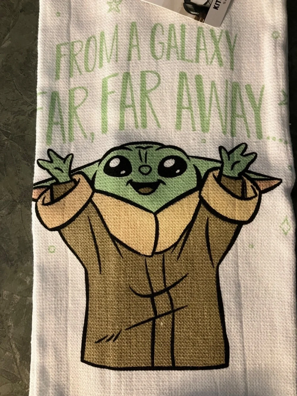 STAR WARS GROGU OFFICIAL Disney Mandalorian set of 2 dish towels 100% cotton